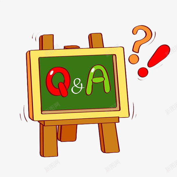 卡通写字板png免抠素材_新图网 https://ixintu.com 写字板 卡通 卡通叹号 叹号 字母 小黑板 惊叹号 感叹号 问号