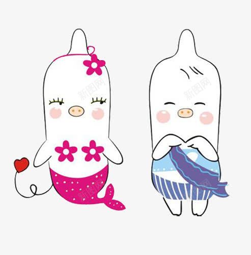 卡通安全套美人鱼形象png免抠素材_新图网 https://ixintu.com 卡通安全套 套套 安全 安全放心 美人鱼形象