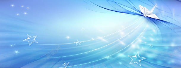 蓝色薄纱渐变背景jpg设计背景_新图网 https://ixintu.com 五角星 千纸鹤 唯美蓝色背景 爱幻绿色 艺术花纹背景 蓝色 薄纱渐变背景