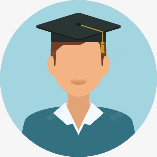 学生图标png_新图网 https://ixintu.com femenine 头像 女孩 学生 毕业 用户教育 职业和工作