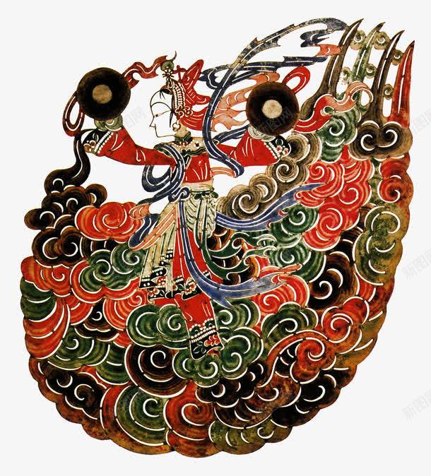 民间艺术png免抠素材_新图网 https://ixintu.com 书画美术 民间美术 民间艺术 牛皮 电母 皮影 皮影专辑 设计 陕西省礼泉县