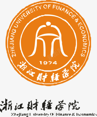 浙江财经大学logo矢量图图标图标