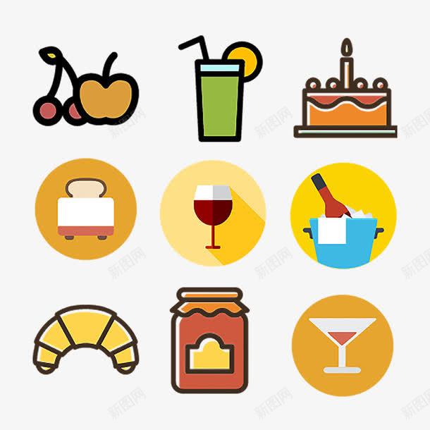 食物饮品精美icon图标png_新图网 https://ixintu.com icon 冷饮 创意图标 图标 图标下载 图标设计 水果 水滴 网页图标 草莓 表情图标