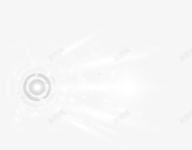 白色放射光效效果png免抠素材_新图网 https://ixintu.com 光芒 免抠PNG 太阳光 星光 灯光 白色
