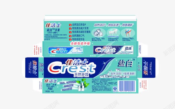 佳洁士牙膏包装盒psd_新图网 https://ixintu.com PNG免费图片 PSD分层素材 佳洁士牙膏 包装盒设计