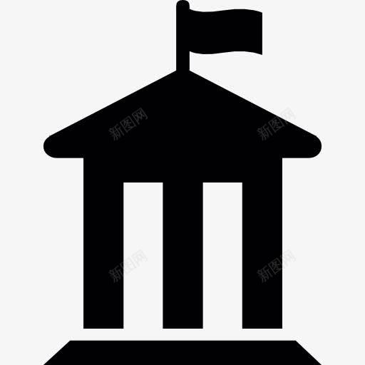 市政厅的轮廓图标png_新图网 https://ixintu.com 国会 市 市政厅 建筑 议会