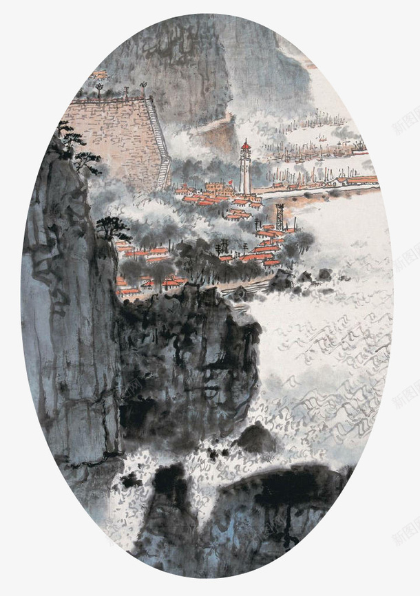 山水国画作品png免抠素材_新图网 https://ixintu.com 国画 国画作品 大师国画作品 山水水墨画 山水画 山水简笔画 简笔山水画