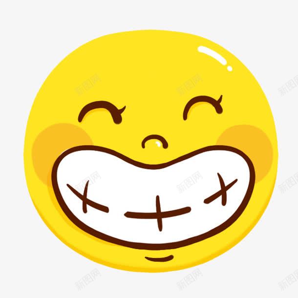 黄色笑脸表情装饰png免抠素材_新图网 https://ixintu.com 笑脸 笑脸酸性 表情 装饰 黄色