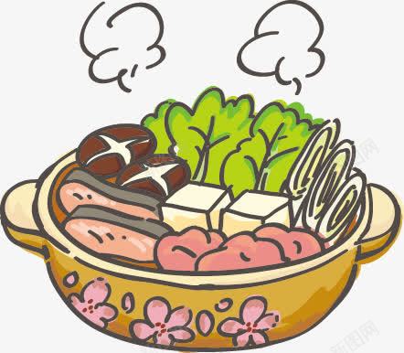 手绘卡通美食火锅png免抠素材_新图网 https://ixintu.com 卡通 火锅 美食