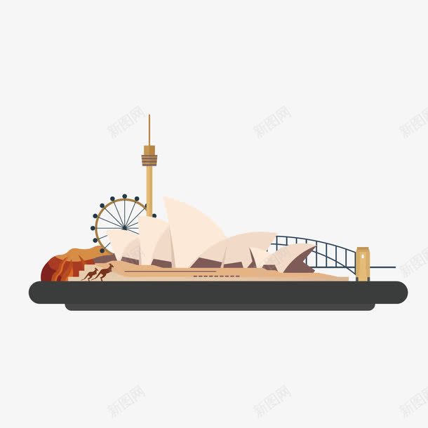 灰色悉尼歌剧院png免抠素材_新图网 https://ixintu.com 几何 商务 大洋洲 悉尼 歌剧 灰色 立体 音乐