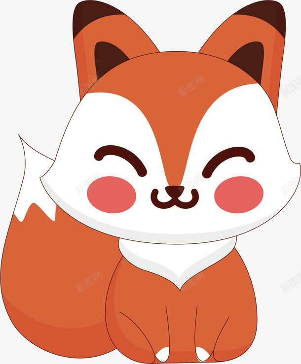 美丽的狐狸矢量图ai免抠素材_新图网 https://ixintu.com 动物 可爱 尾巴 活泼 红色 聪明 食肉 矢量图