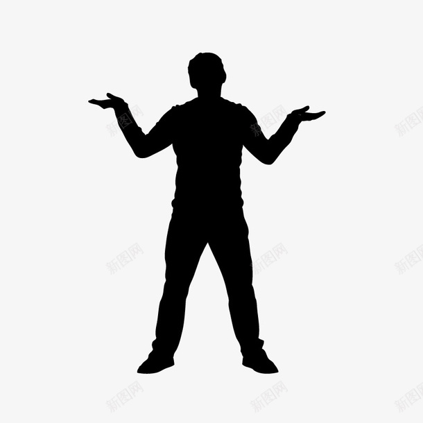 卡通装饰人物剪影企业文化装饰图标png_新图网 https://ixintu.com PPT制作模板 人物剪影 人物拍照姿势 企业海报设计 剪影 拍照小人 职业人物剪影