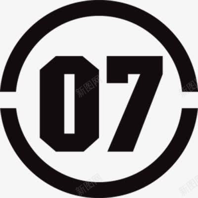 数字7手绘装饰元素图标png_新图网 https://ixintu.com 7 元素 圆圈 手绘 数字 标识序号 装饰
