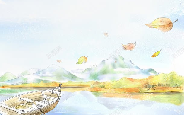 手绘水彩插画png免抠素材_新图网 https://ixintu.com 小清新 手绘水彩插画 插画 浪漫 淡雅 简洁画风 精品 都市 风景