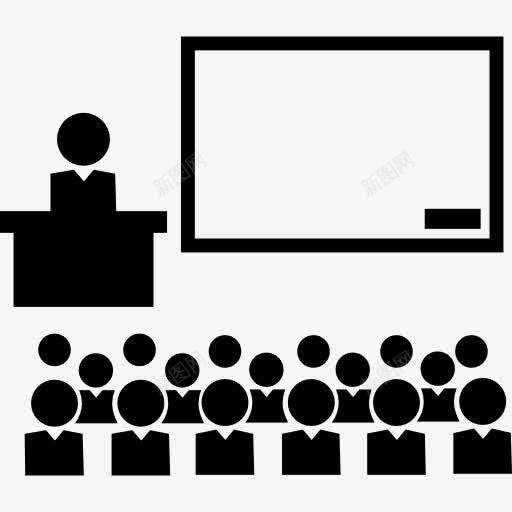 类图标png_新图网 https://ixintu.com 人组 听觉类 学生 教授 教育 班级 白板