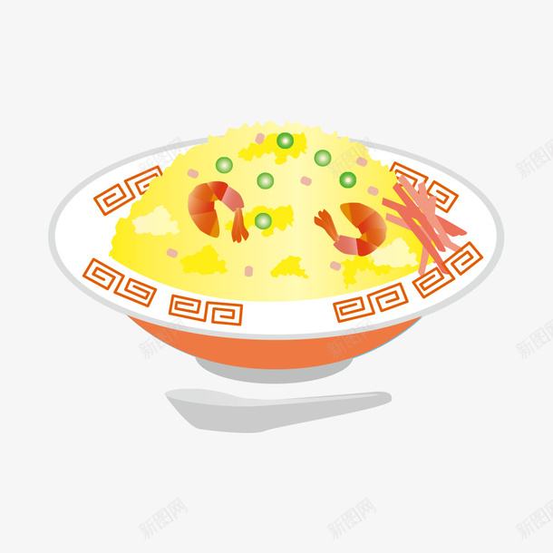 卡通简约美食装饰广告炒饭png免抠素材_新图网 https://ixintu.com 卡通美食封面设计 广告设计 海报设计 炒饭 美食 美食海报设计