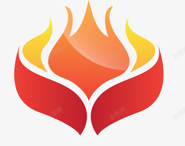 手绘花纹logo图标png_新图网 https://ixintu.com 手绘 手绘图案 手绘花纹 火纹 火花
