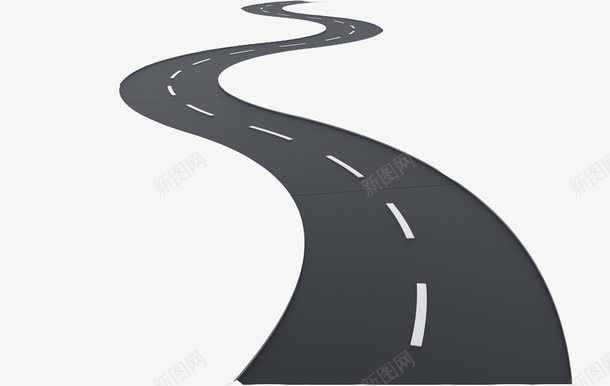 道路png免抠素材_新图网 https://ixintu.com 机动车道 跑道 跑道线 道路 马路