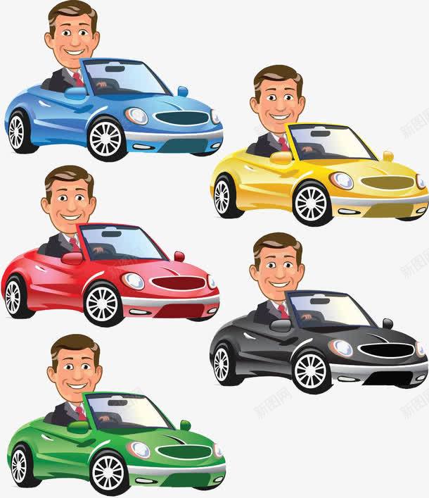 学开车的人png免抠素材_新图网 https://ixintu.com 卡通手绘 学车 小轿车 汽车 练车 行驶 车子 驾校 驾校宣传 驾校车