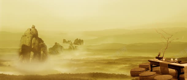 古典背景jpg设计背景_新图网 https://ixintu.com 国内广告设计 广告 广告设计模板 源文件 禅茶 禅茶广告 红茶 绿茶 茶 茶具