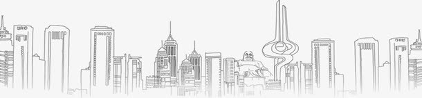 黑色手绘高楼楼盘png免抠素材_新图网 https://ixintu.com 楼盘 高楼 黑色