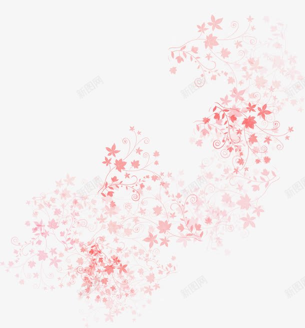 淡雅花纹水彩底纹png免抠素材_新图网 https://ixintu.com 底背景 淡雅花纹 背景素材 花图案 花纹素材