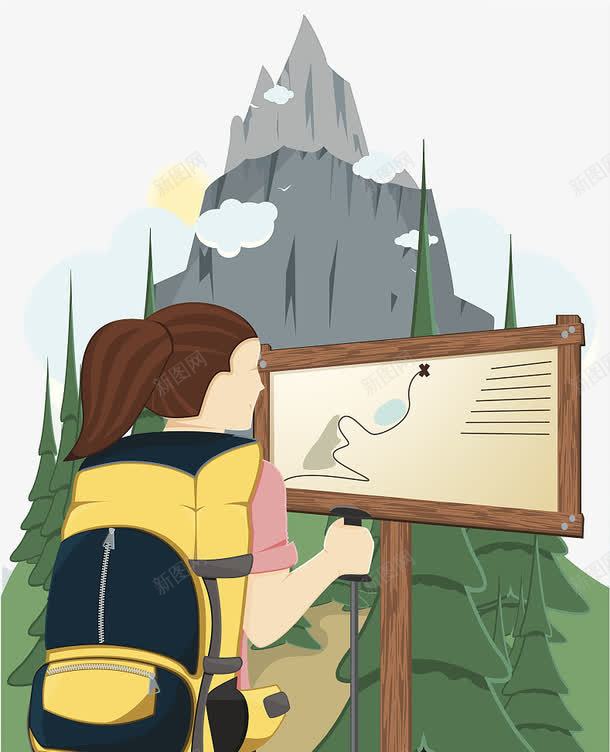 彩色插图背包客爬山png免抠素材_新图网 https://ixintu.com 剪影 山水剪影 彩色插图 旅行 旅行者 背包 背包客 背包客剪影 背包客爬山 运动 黑白剪影