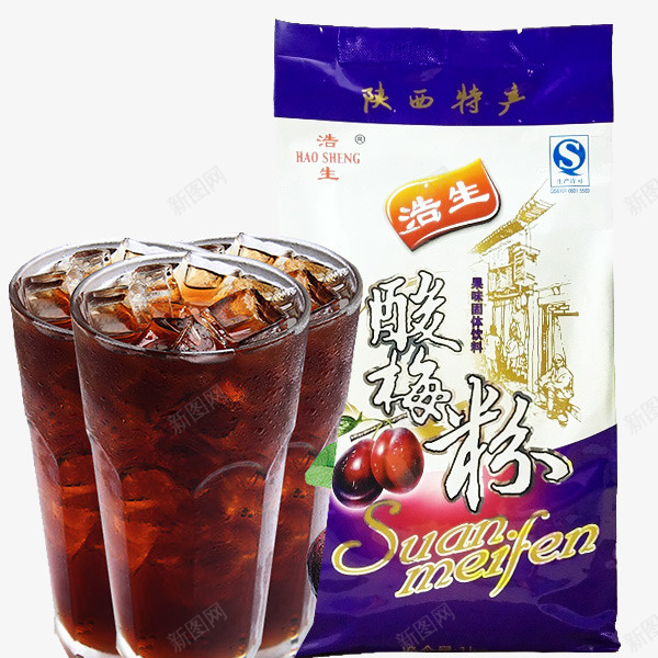 酸梅汤果汁粉图png免抠素材_新图网 https://ixintu.com 乌梅酸梅汁 冲饮 果汁粉 西安特产 酸梅汤原料 酸梅粉