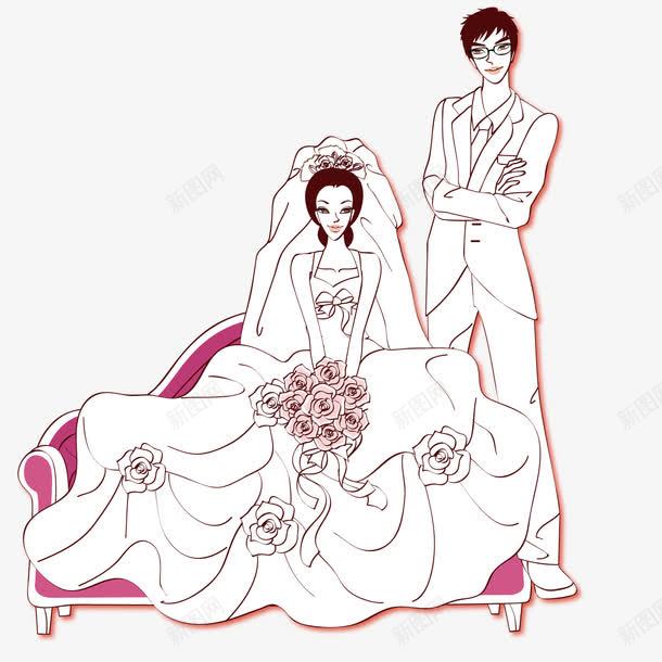 精美婚纱照png免抠素材_新图网 https://ixintu.com 卡通 婚礼 婚纱 婚纱照 拍照 新郎新娘 精美 结婚