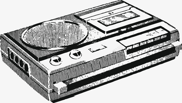 小巧老式收音机手绘矢量图eps免抠素材_新图网 https://ixintu.com 卡通 复古 家电 手绘 漫画线条 电器 绘画 老式收音机 矢量图