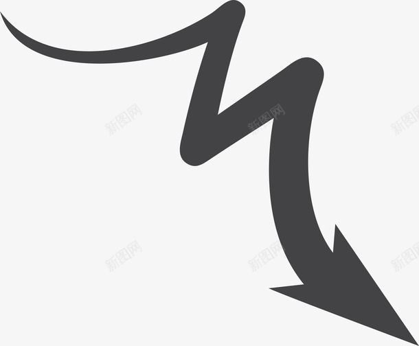 向下箭头矢量图图标ai_新图网 https://ixintu.com 向下箭头 循环箭头 手绘箭头 指示箭头 旋转箭头 曲线箭头 流动箭头 箭头矢量 矢量图
