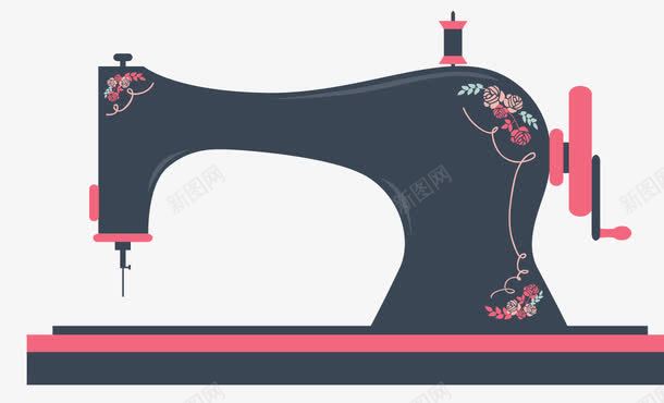 中国纺织机png免抠素材_新图网 https://ixintu.com 纺织机 缝纫机 缝衣服 老式家具