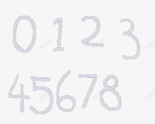 粉笔数字png免抠素材_新图网 https://ixintu.com 儿童 学习 学龄前教育 教育 数字早教 数学 粉笔 粉笔数字 阿拉伯数字