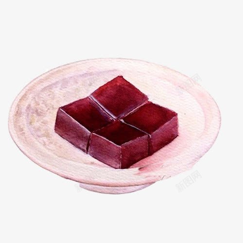 山楂糕手绘画片png免抠素材_新图网 https://ixintu.com 山楂糕 手绘美食 甜品 糕点 红色