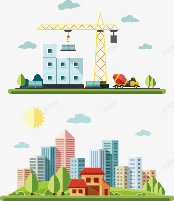 立体彩色房屋png免抠素材_新图网 https://ixintu.com 地产 城市 城镇 建筑 彩色房屋 房子 立体房屋 都市 高楼