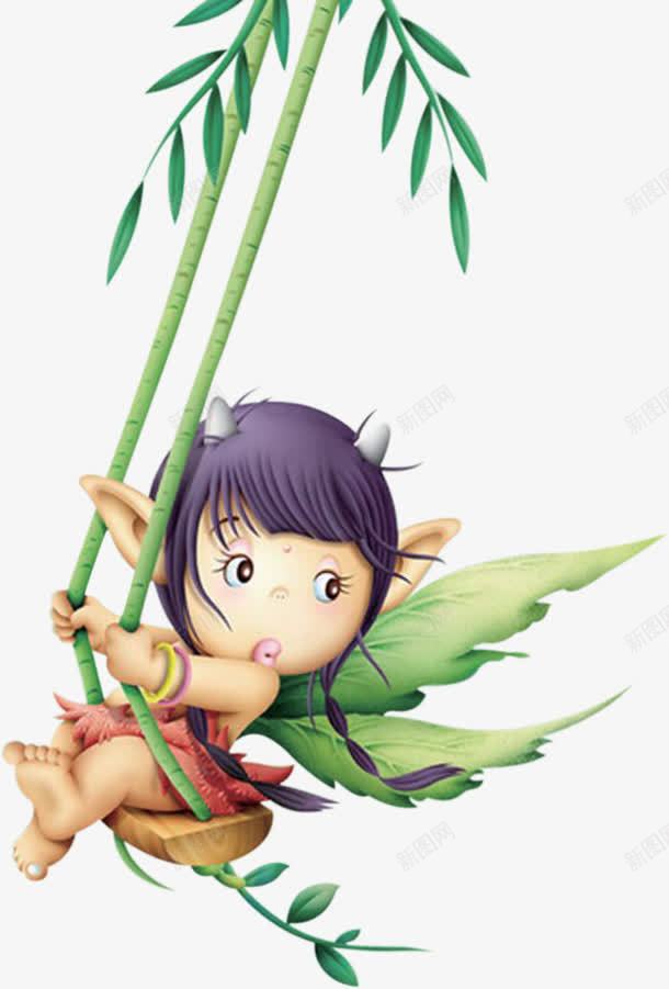 春季卡通人物竹子png免抠素材_新图网 https://ixintu.com 人物 卡通 春季 竹子