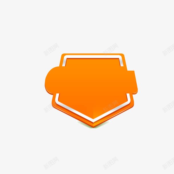 背景装饰盾牌橘黄色边框箭头png免抠素材_新图网 https://ixintu.com 橘黄色 盾牌 箭头 背景装饰 边框