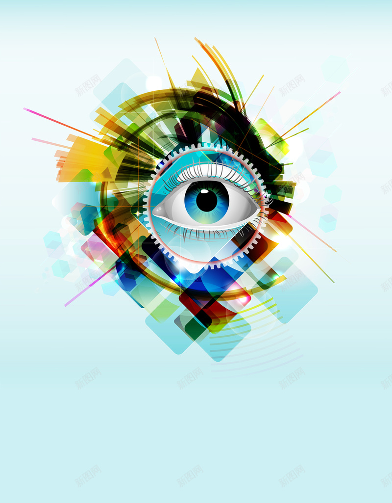 梦幻彩色渐变几何图形眼睛背景psd设计背景_新图网 https://ixintu.com 几何 图形 彩色 梦幻 海报 渐变 眼睛 背景