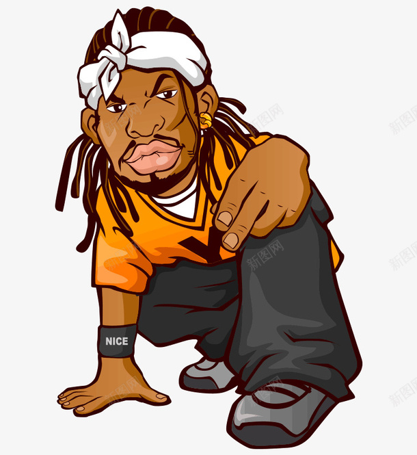 白色头巾嘻哈街头黑人插画卡通人png免抠素材_新图网 https://ixintu.com HIP HOP 卡通人物 嘻哈 夜店酒吧 插画 潮流 白色头巾 白色头巾嘻哈街头黑人插画卡通人物潮流夜店酒吧免费下载 街头混混 街头黑人 黑人插画