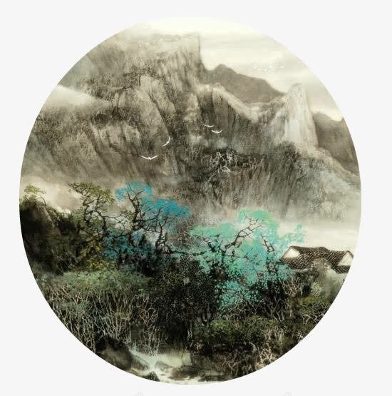 手绘图水墨山水png免抠素材_新图网 https://ixintu.com 国画 山水画 山水简笔画 水墨山水画 水墨画 简笔山水画 艺术画