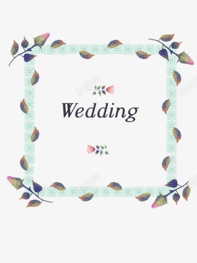 小清新婚礼邀请函图案png免抠素材_新图网 https://ixintu.com 典雅 婚庆 婚礼 手绘花朵 手绘边框 浪漫 清新 爱情 结婚 蓝紫色花朵 蓝色边框 邀请函设计