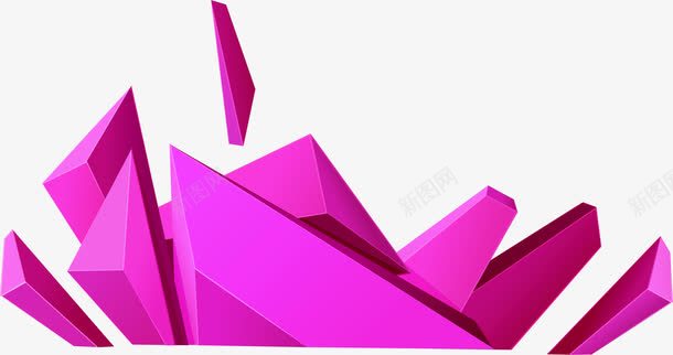 立体不规则几何图形装饰元素png免抠素材_新图网 https://ixintu.com 不规则 元素 几何图形 立体 装饰