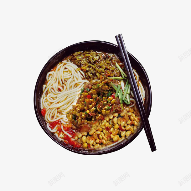 鲜香酸豆角湖南米粉psd免抠素材_新图网 https://ixintu.com 可口 湖南米粉 米粉 美味 美食 葱香 诱人 酸豆角 鲜香