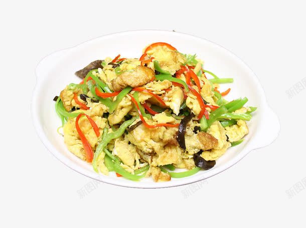 辣味香蛋png免抠素材_新图网 https://ixintu.com 中华美食 传统美食 清炒青椒鸡蛋 美味熟菜 餐饮美食