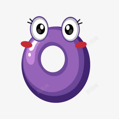 Opng免抠素材_新图网 https://ixintu.com O字 光泽 卡通 可爱 字母 眼睛