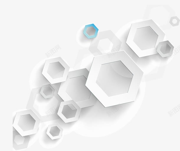 白色六边形几何体矢量图ai免抠素材_新图网 https://ixintu.com 六边形 几何体 几何艺术 现代简约 白色 矢量图