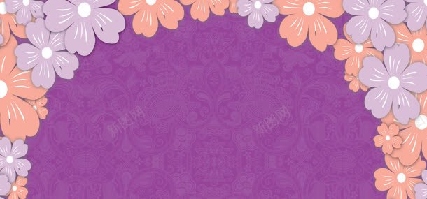 紫色婚庆背景jpg设计背景_新图网 https://ixintu.com 婚礼 展示 底色花纹 海报 皇冠 矢量花 礼仪 结婚装 背景 英文 高清PSD分层