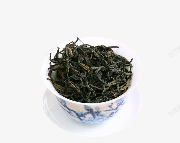 新鲜乌龙茶铁观音png免抠素材_新图网 https://ixintu.com 乌龙 泡开的茶叶 深绿色的茶叶 茶杯里的茶叶