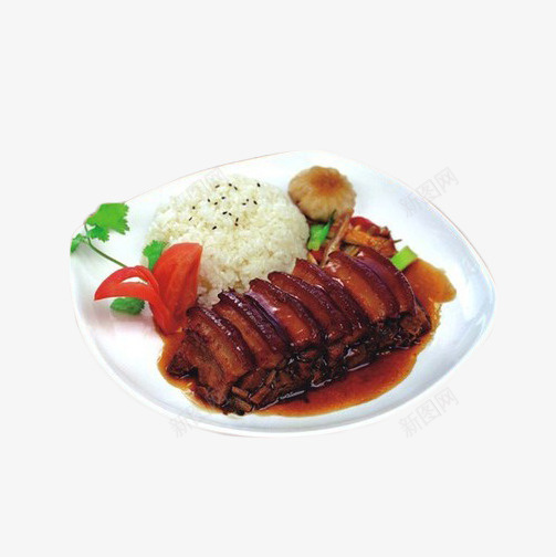 梅菜扣肉饭png免抠素材_新图网 https://ixintu.com 扣肉 日常菜 梅菜扣肉饭 装饰拼盘 香米 香菜
