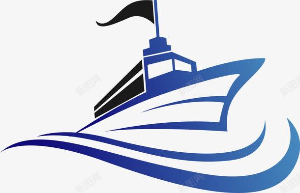 蓝色船只png免抠素材_新图网 https://ixintu.com 卡通货船 帆船 海运 海运物流 矢量货船 船 船只 货船 运输